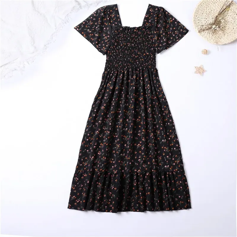 Chiffon Floral Midi Summer Dress 3