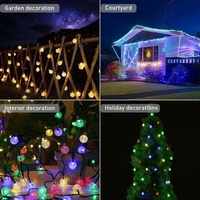 Solar Crystal Ball String Lights 6