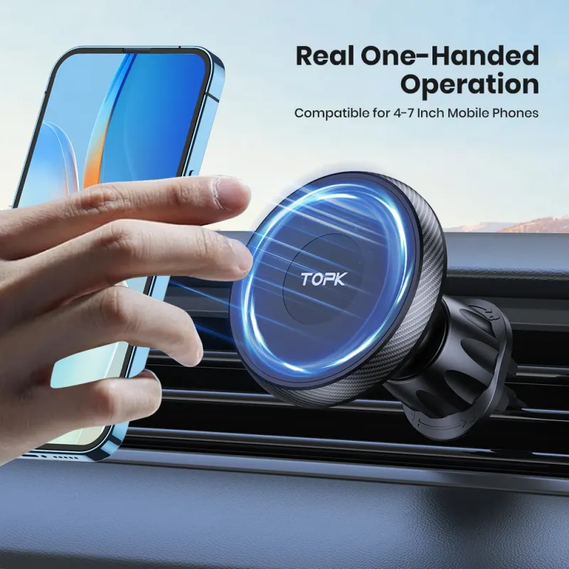 TOPK Magnetic Car Phone Holder 5