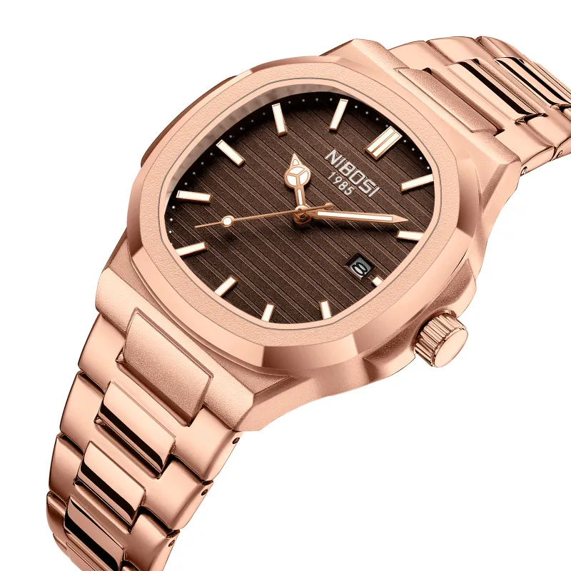 NIBOSI Men's Military Stainless Steel Watch 4