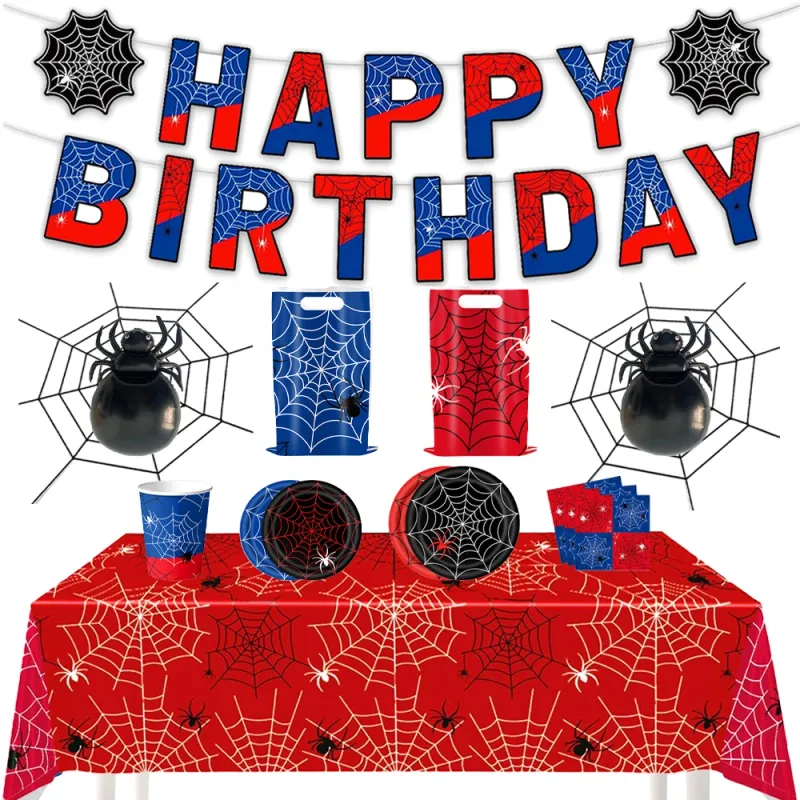 Spider Party Tableware & Decor Set 2