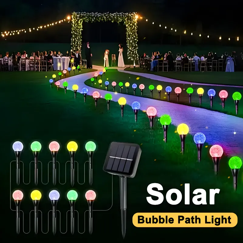 Solar Bubble Ball Pathway Lights 1