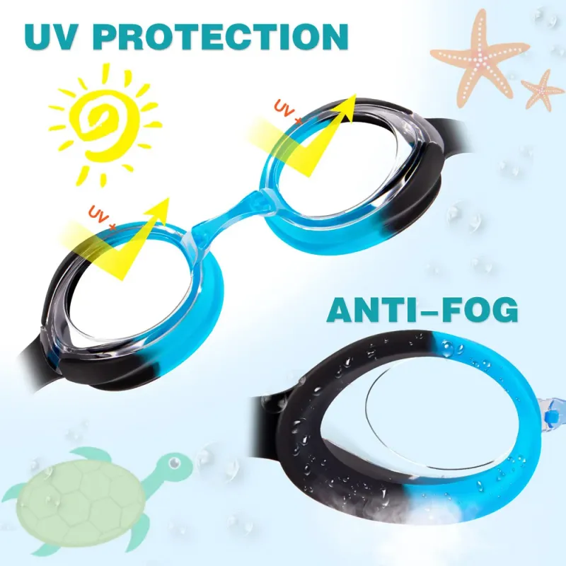 Kids Waterproof Anti-fog Swimming Goggles 2