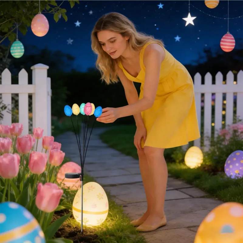 Solar Easter Egg Stake Lights 2