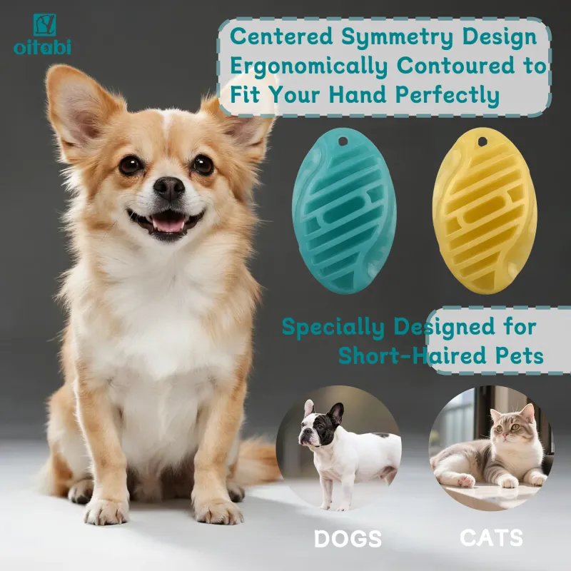 Soft Rubber Pet Grooming Brush 6