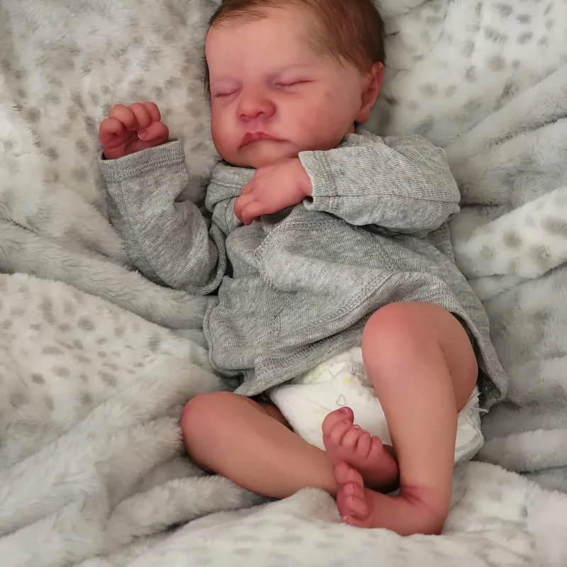NPK Levi Reborn Boy Doll 19in Silicone 4