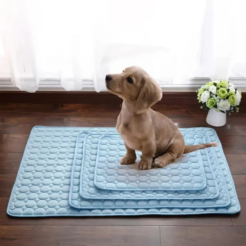 Pet Cooling Mat – Summer Ice Silk Bed 6
