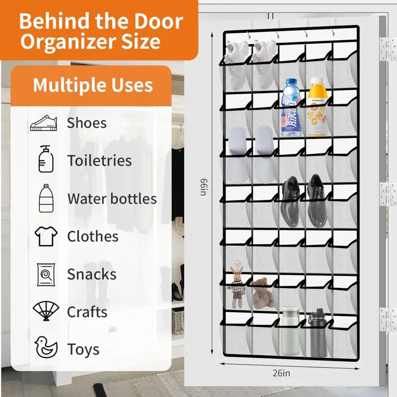 35-Pocket Over Door Shoe Organizer 6