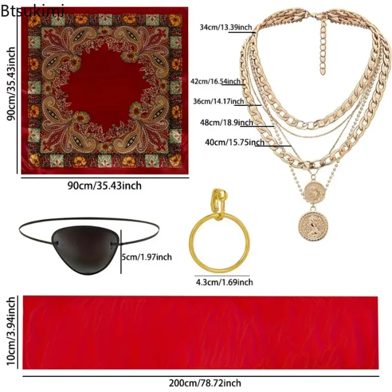 Pirate Costume Accessories Set 5