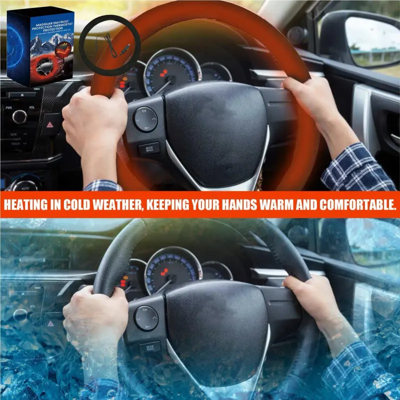 12V Heated Steering Wheel Cover 2