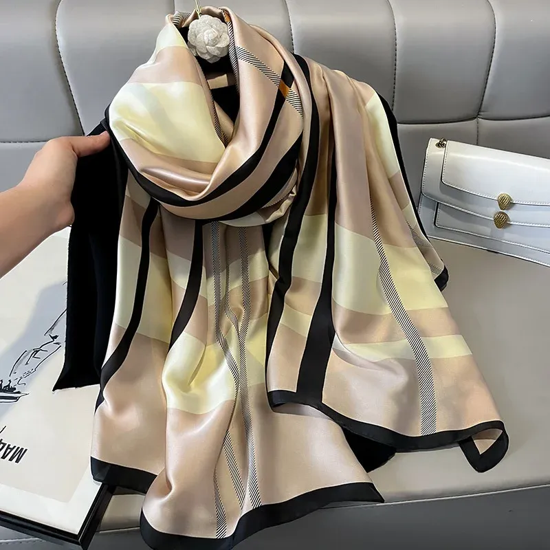 Satin Silk Shawl Hijab Scarf 6
