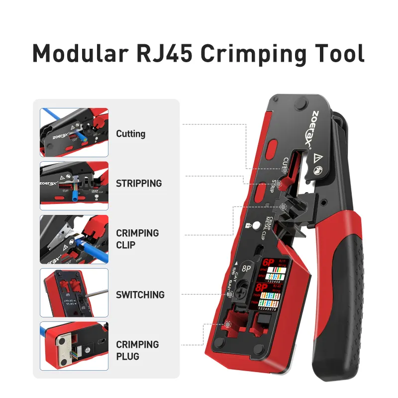 ZoeRax RJ45 CAT7/6A Crimping Tool 2