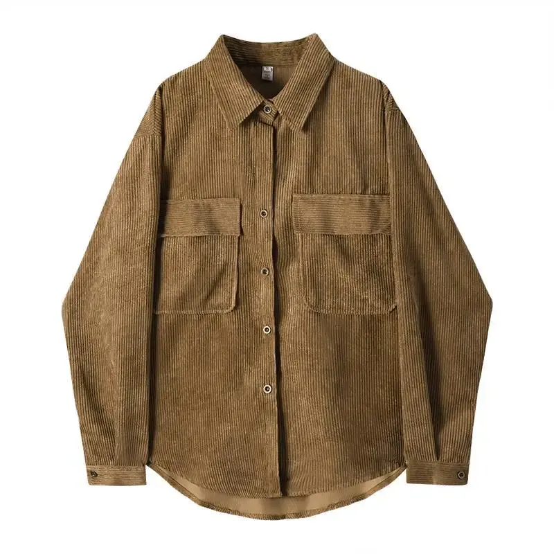 Women's Retro Corduroy Shirt Jacket 1