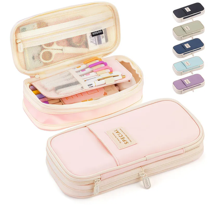 Kawaii Pencil Cases Large Capacity Pencil Bag Pouch Holder Box for Girls Office Students Organizer School Stationery Supplies 6