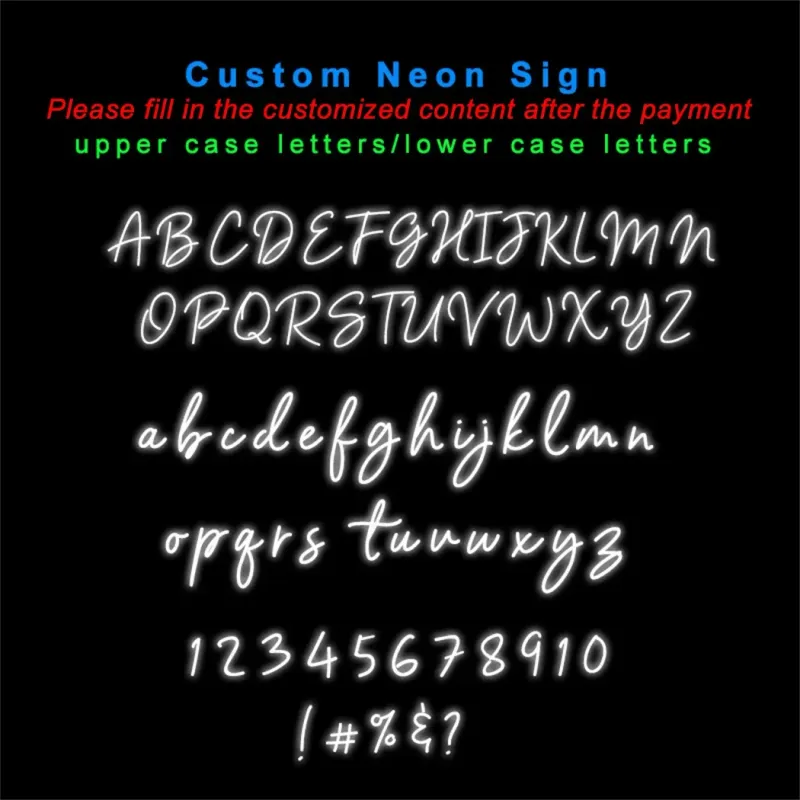 Custom LED Neon Name Sign 4