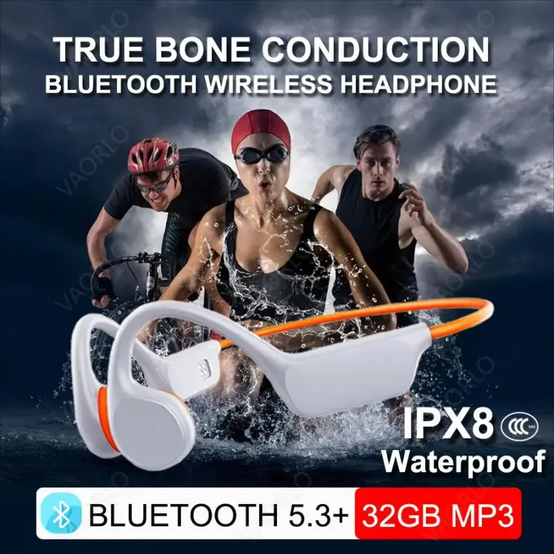 IPX8 Waterproof Bone Conduction Headphones 1