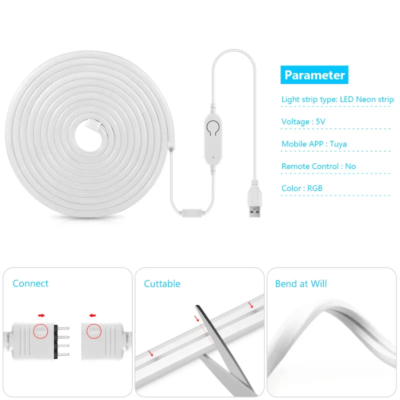 Tuya Smart RGB LED Neon Strip Light 2