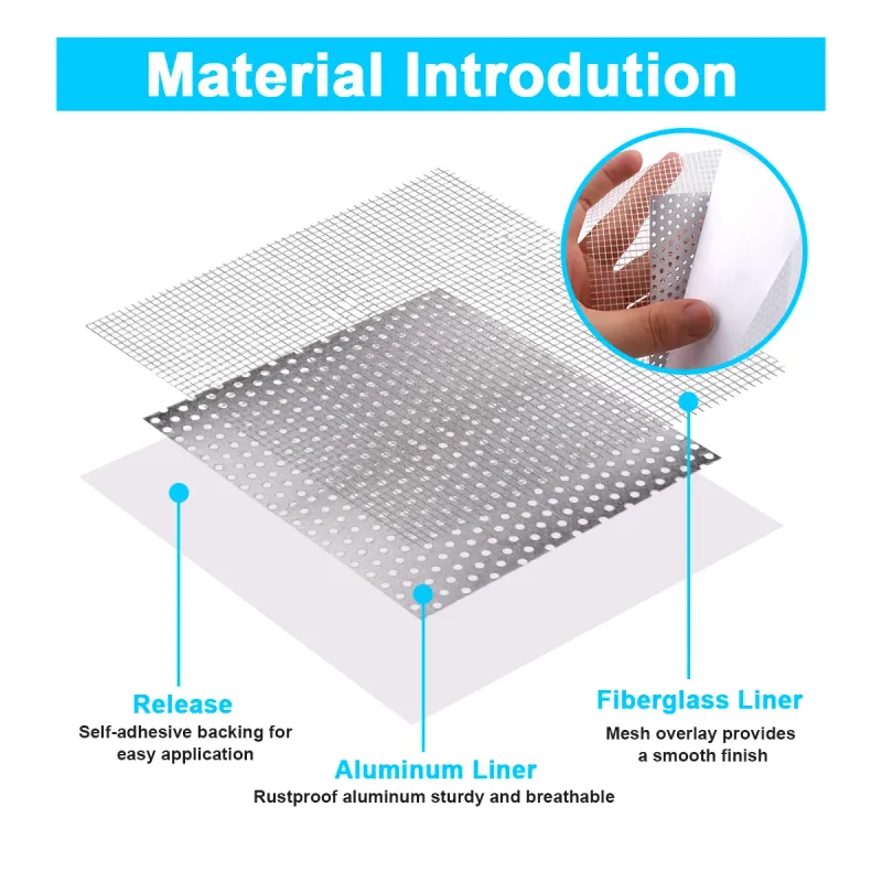 Drywall Repair Kit 3pcs Aluminum Patch 4