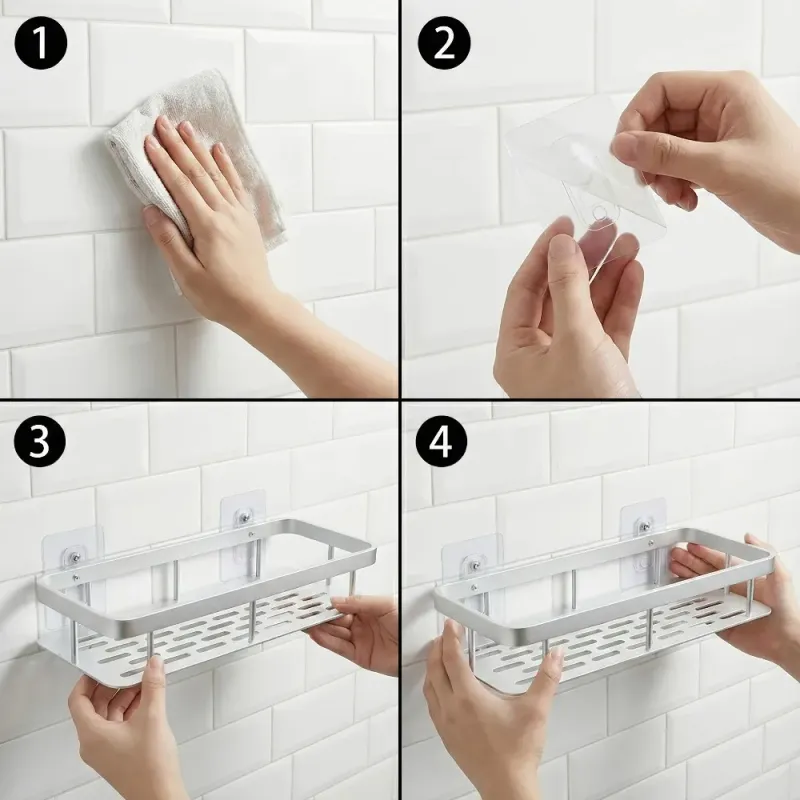 No-Drill Corner Shower Caddy 5