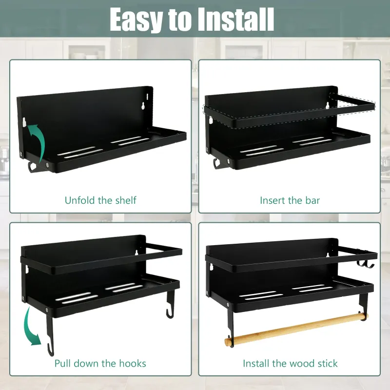 Magnetic Spice Rack for Fridge 5