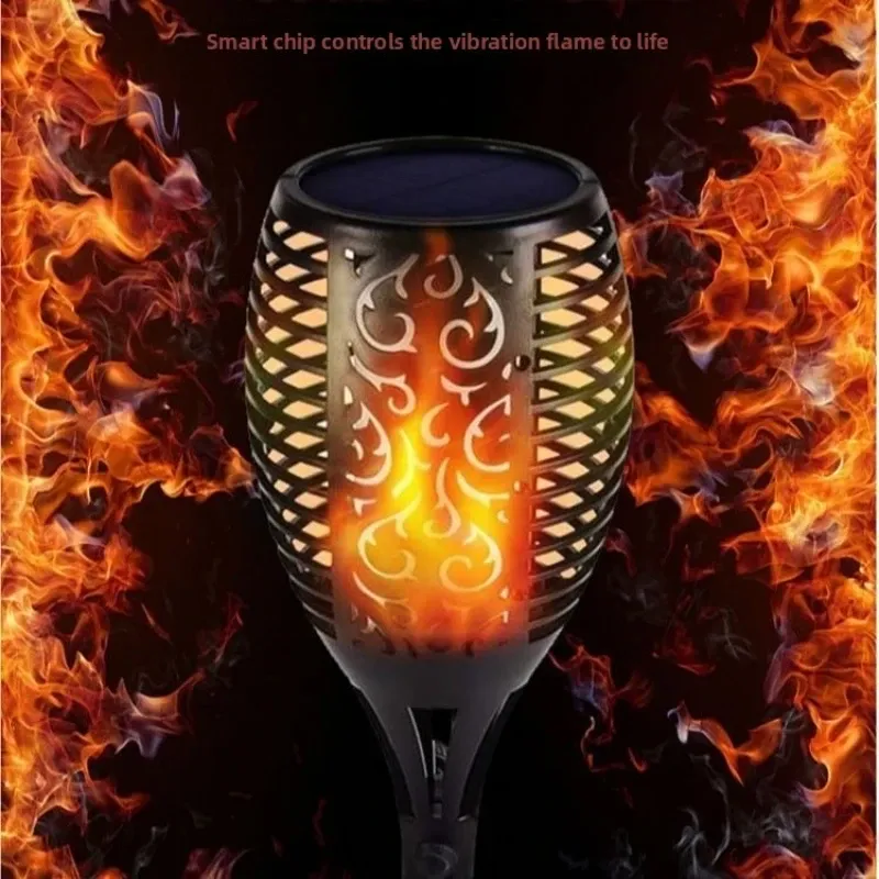12LED Solar Flame Torch Light 2