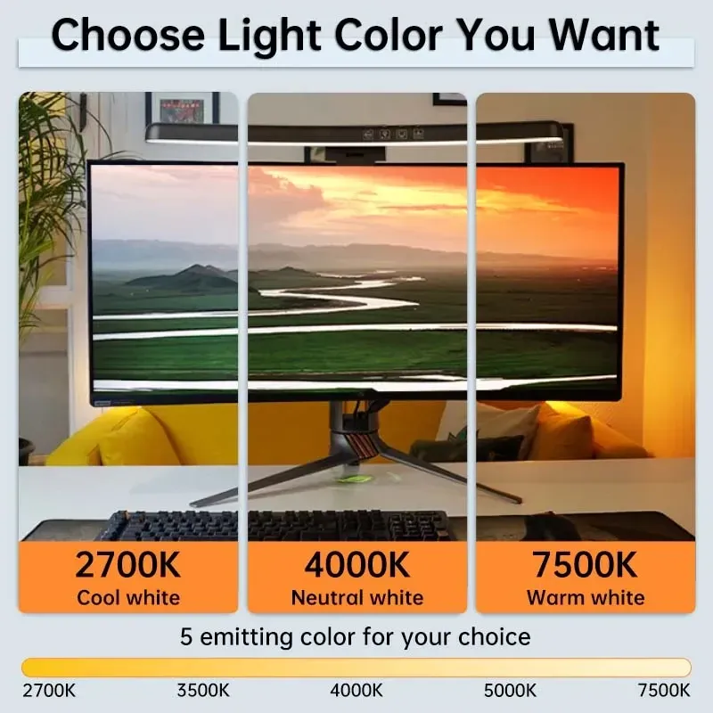 Curved RGB LED Monitor Light Bar 6