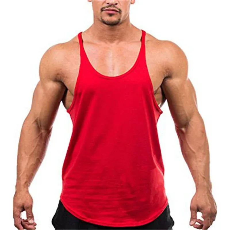 Men's Gym Muscle Tank Top Y-Back 6