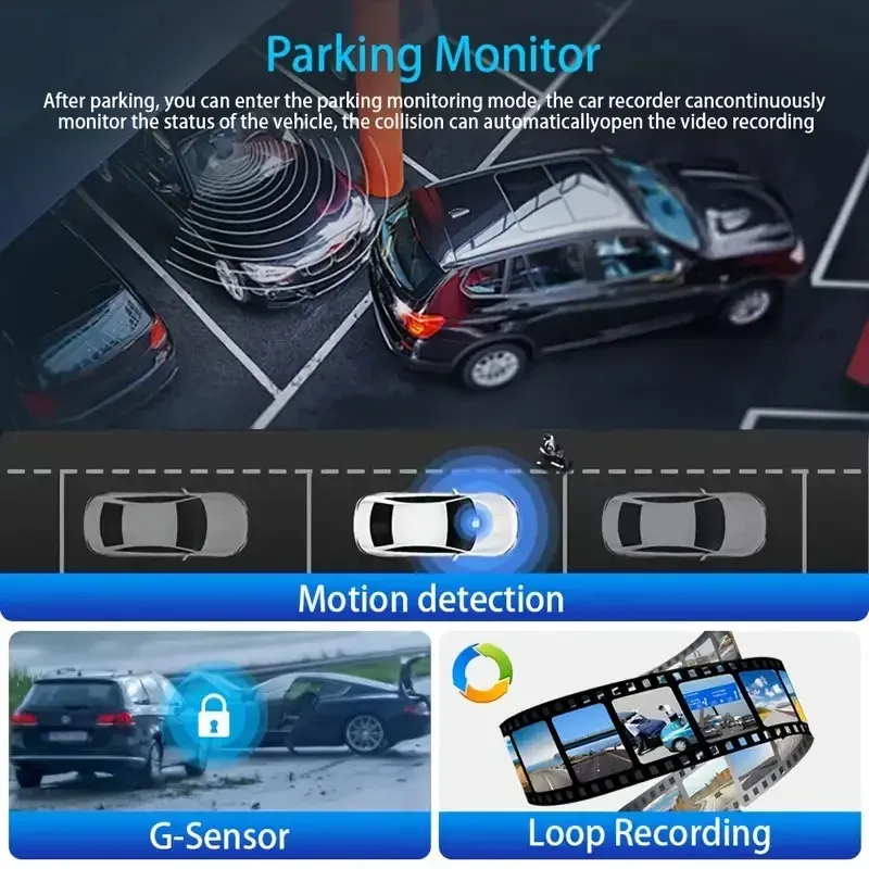 3Camera Dash Cam 1080P WIFI 6