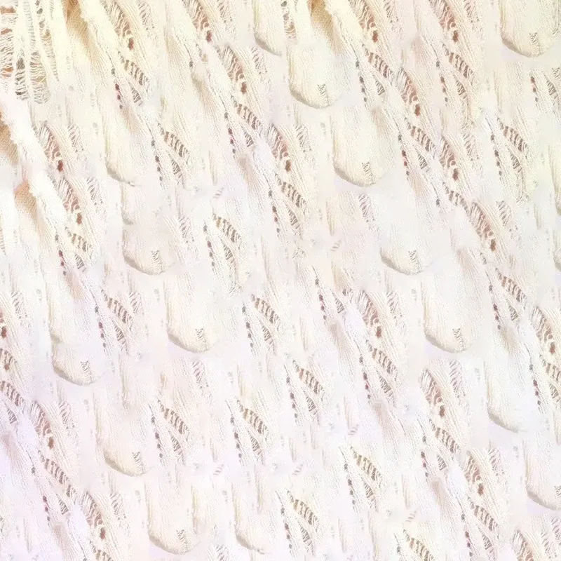Vintage Ripped Mesh Knit Sweater 6