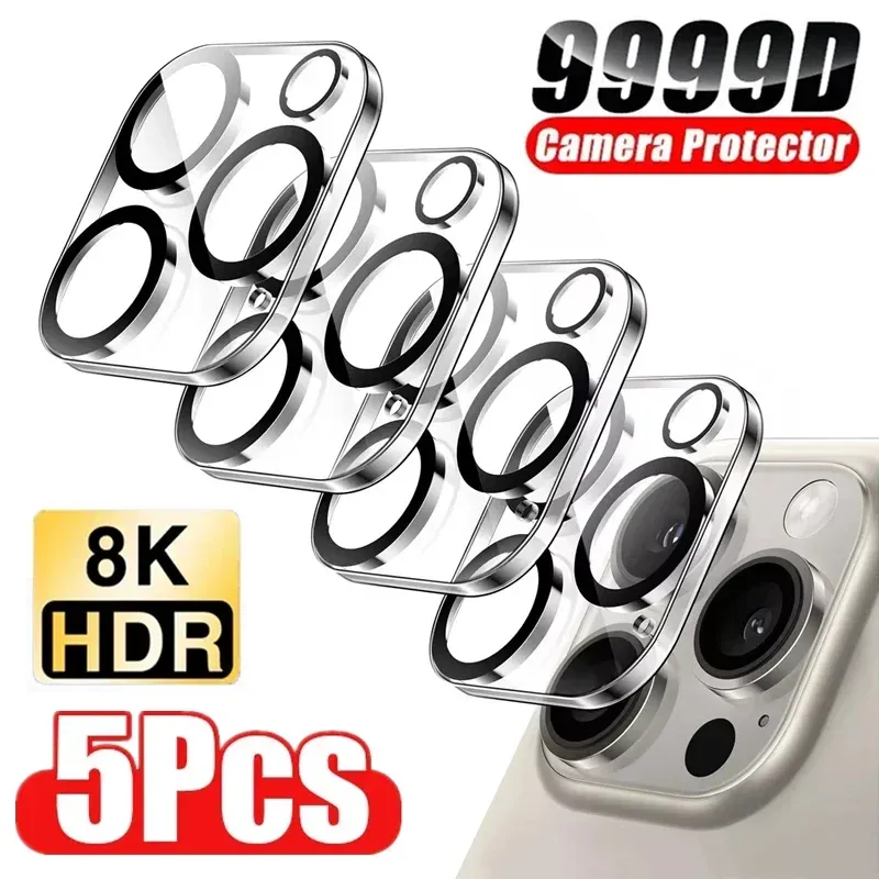 5Pcs iPhone Camera Lens Protector Glass 1