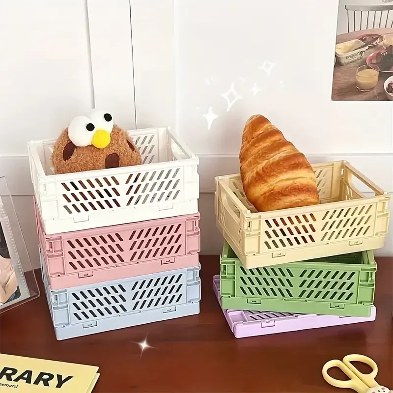 Foldable Storage Baskets with Handles 5