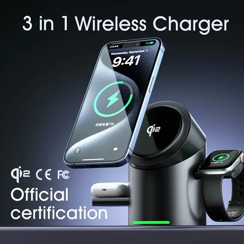 Truly Qi2 3-in-1 Magnetic Charging Dock 5