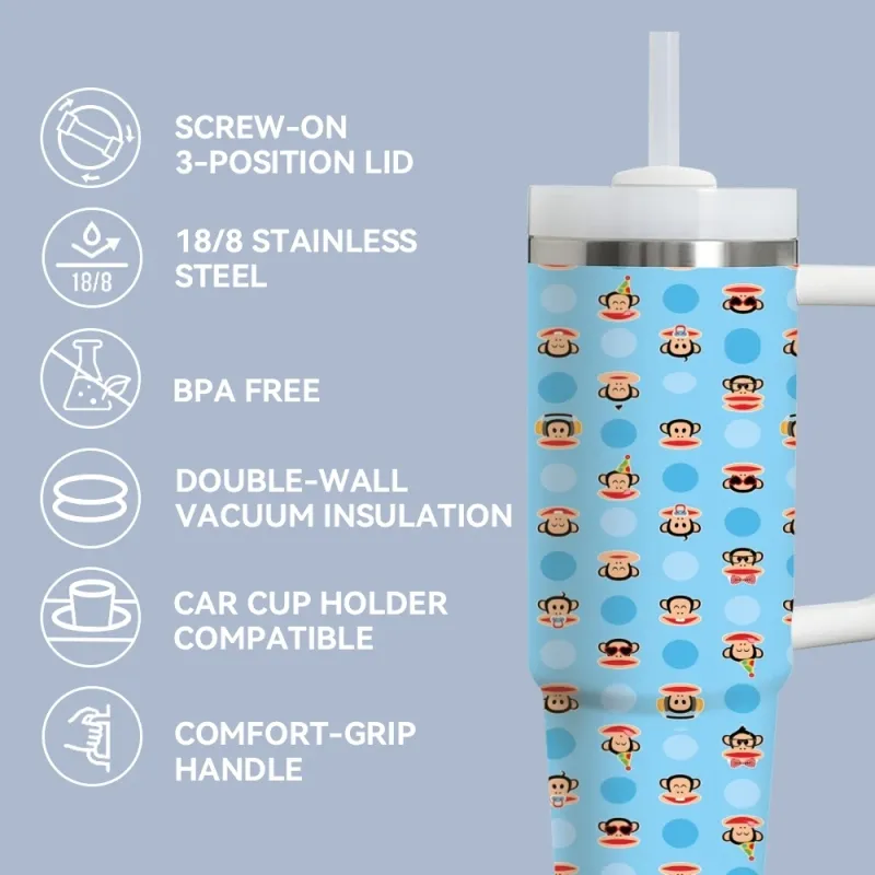 40oz Insulated Tumbler with Handle 6