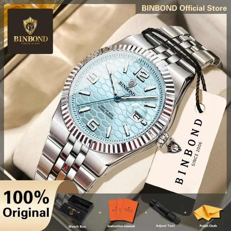 BINBOND Men's Quartz Luxury Wristwatch 1