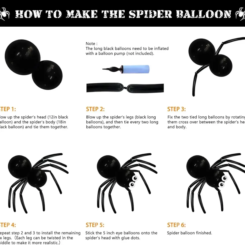 Halloween Spider Web Balloon Arch Kit 4