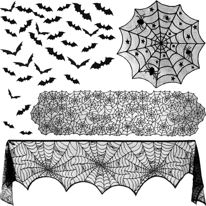 Halloween Spiderweb Decorations Set 1