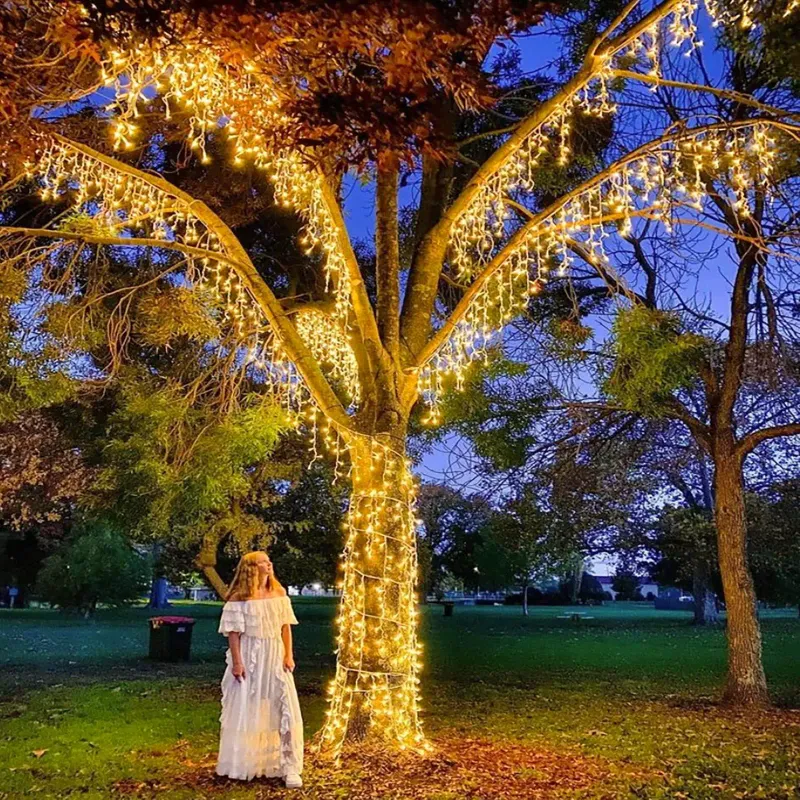 Solar Icicle String Lights 6