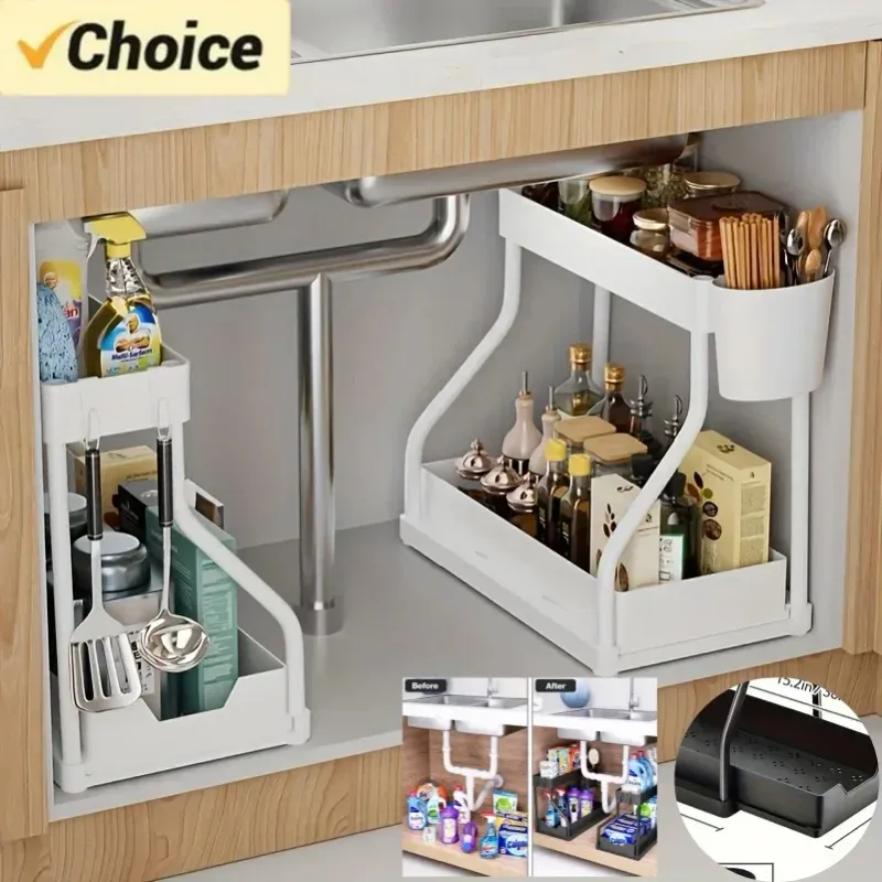 2 Tier Under Sink Pull Out Organizer 1