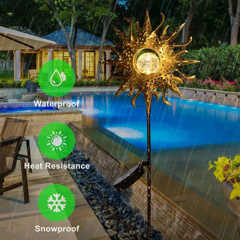 Solar Iron LED Garden Lights 2