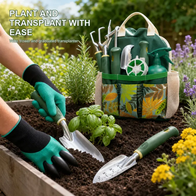16-Piece Aluminum Garden Tool Set with Tote 4