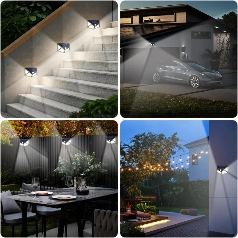 100 LED Solar Security Lights 6