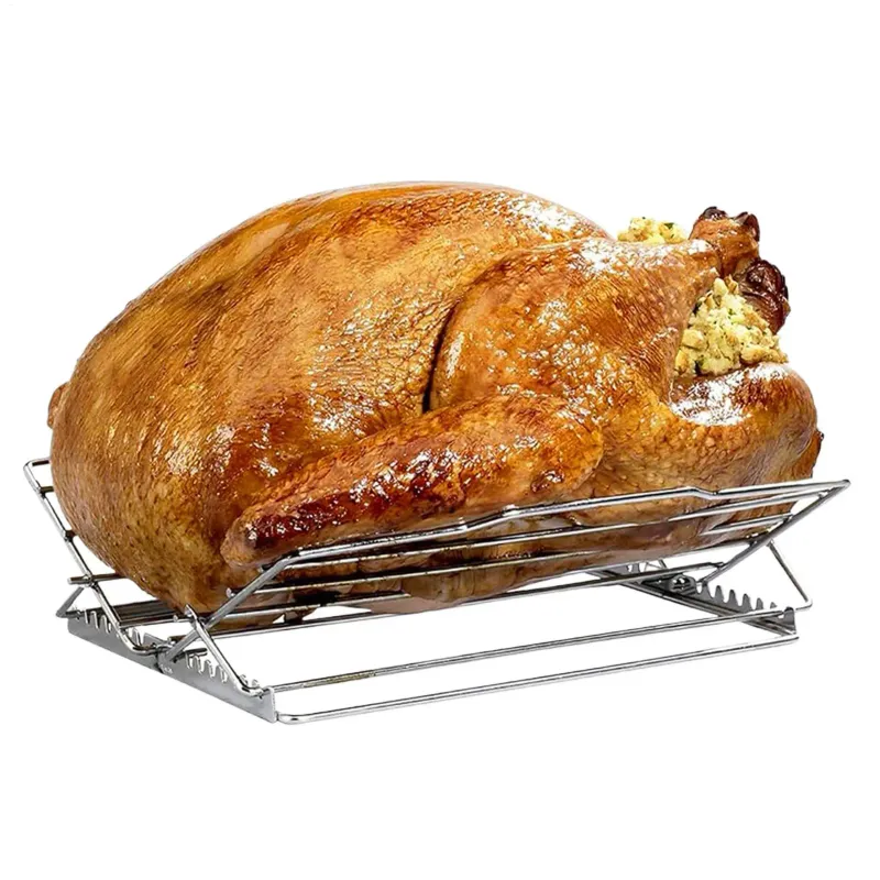 V-Shaped Stainless Steel Roasting Rack 1