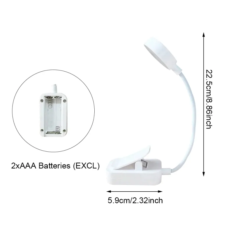 Runtowo LED Clip-On Book Light 4