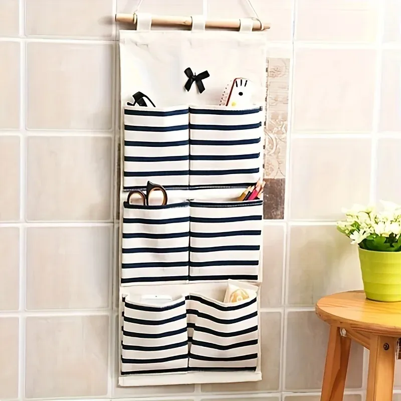 Linen Multi-Pocket Hanging Organizer 5