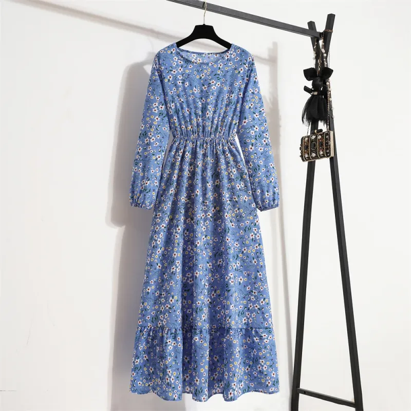 Floral Print Boho Maxi Dress 4