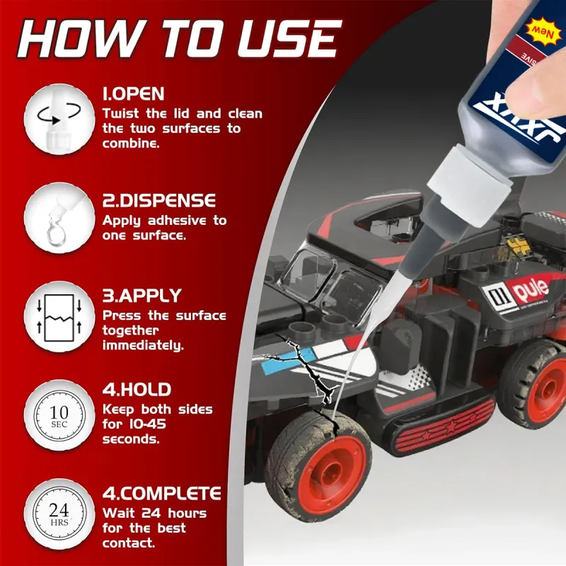 Black Super Glue 480 Fast-Drying Adhesive 4
