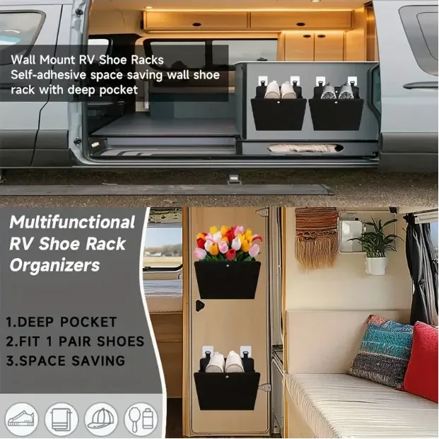 RV Door Shoe Storage Bags 6