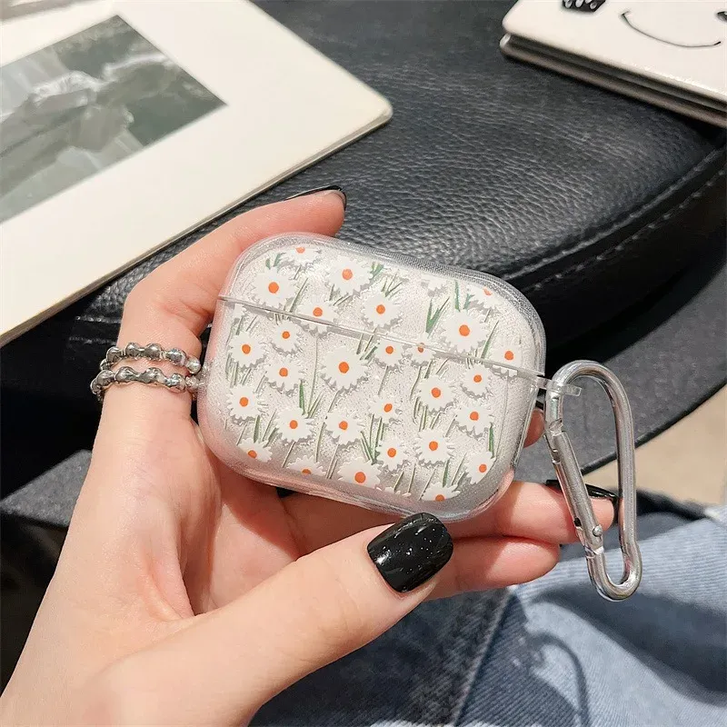 Flower Glitter AirPods Case 3