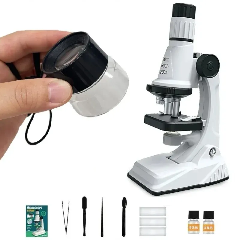 Kids Microscope Kit with LED Light 1
