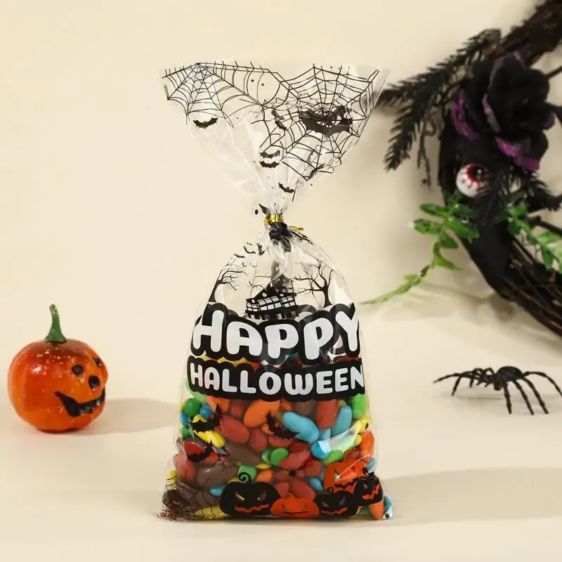 Halloween Clear Treat Bags 50 Pack 2